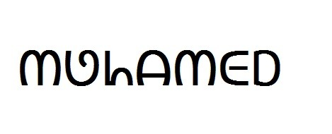 mohamed Font sample to identify the typeface on WhatFontIs