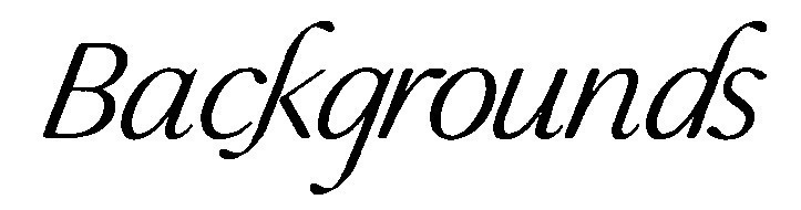 Backgrounds Font sample to identify the typeface on WhatFontIs