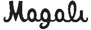 Magali Font sample uploaded by reenan09 to identify the typeface on WhatFontIs
