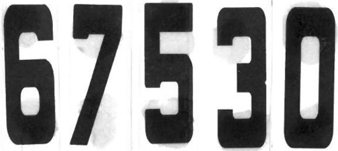 Numbers Font sample to identify the typeface on WhatFontIs