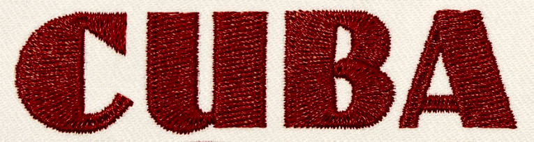 CUBA font Font sample to identify the typeface on WhatFontIs