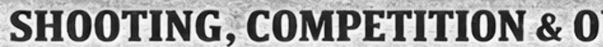 SHOOTING COMPRTITION& O Font sample to identify the typeface on WhatFontIs