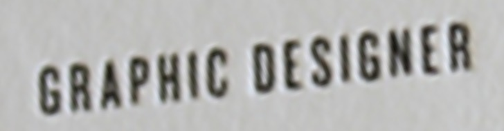 GRAPHIC DESIGNER Font sample to identify the typeface on WhatFontIs