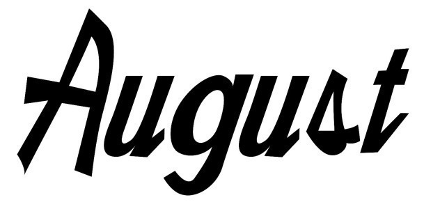 August Font sample to identify the typeface on WhatFontIs