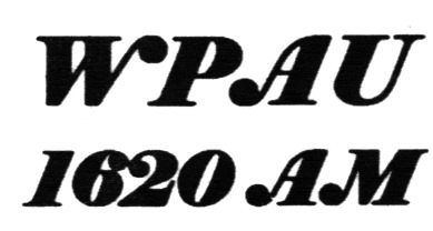 WPAU 1620 AM Font sample to identify the typeface on WhatFontIs