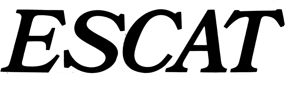 ESCAT Font sample to identify the typeface on WhatFontIs