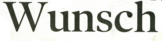 Wunsch Font sample to identify the typeface on WhatFontIs