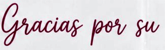 GRACIAS POR SU COMPRA Font sample to identify the typeface on WhatFontIs