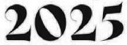 2025 font