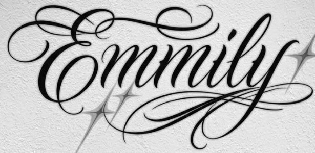 Emmily font Font sample to identify the typeface on WhatFontIs