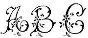 ABC Flower Floral Font Font sample uploaded by uschii to identify the typeface on WhatFontIs