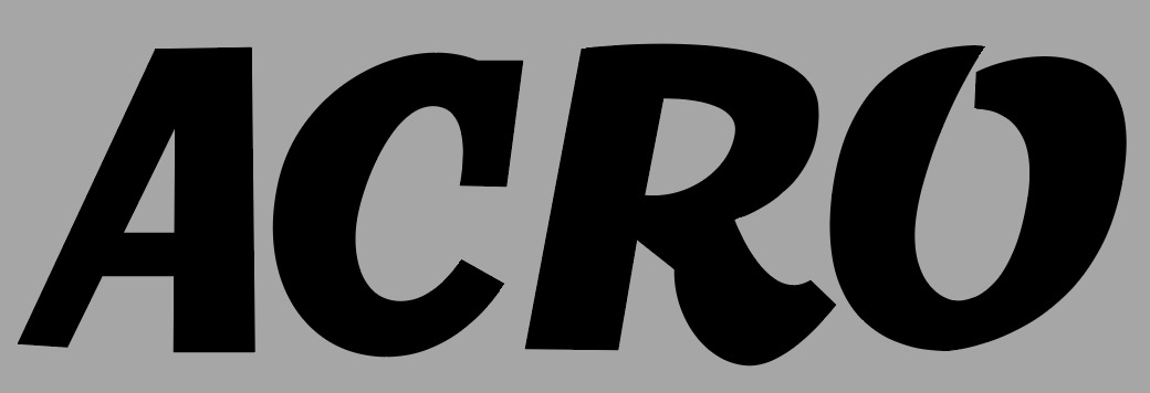 Acro Font sample to identify the typeface on WhatFontIs