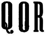 what is the font name of the text below QOR
