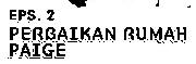 What is the name of the font with the sentence "EPS. 2 PERBAIKAN RUMAH PAIGE"?