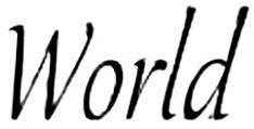 World Font sample to identify the typeface on WhatFontIs