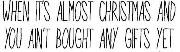 Christmas font