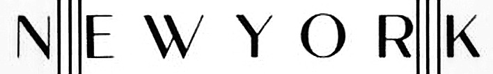 NEW YORK - Early 20th century history Font sample to identify the typeface on WhatFontIs