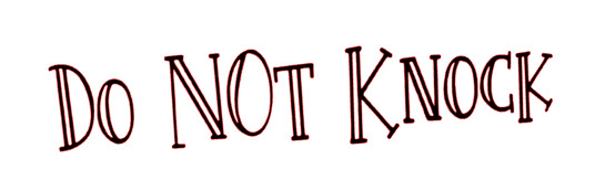 DO NOT KNOCK Font sample to identify the typeface on WhatFontIs
