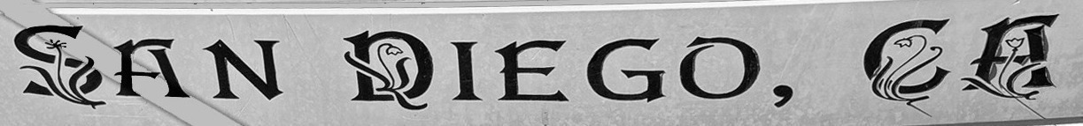 San Diego, CA Font sample to identify the typeface on WhatFontIs