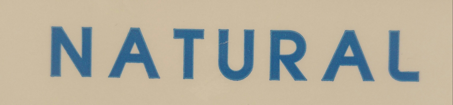 Natural (coconut milk packaging) Font sample to identify the typeface on WhatFontIs