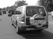 Font of the no. plate on the car. Font sample uploaded by vinay_l to identify the typeface on WhatFontIs