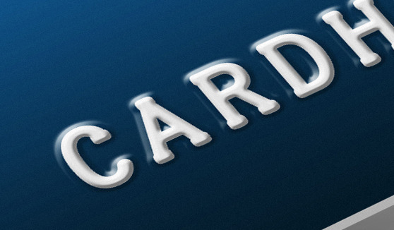 credit card font