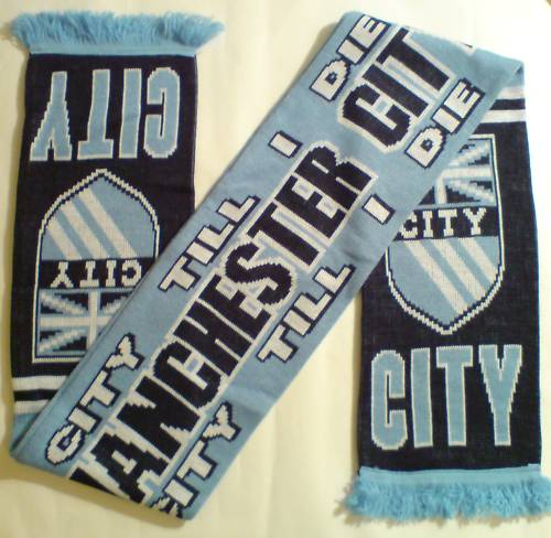 Man city scarf fonts Font sample to identify the typeface on WhatFontIs