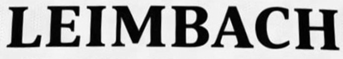 LEIMBACH Font sample to identify the typeface on WhatFontIs