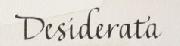 Desiderat'a Font sample uploaded by dgrdesigns to identify the typeface on WhatFontIs
