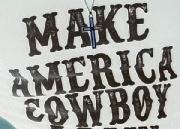 Make America Cowboy Font sample uploaded by screenedeffects to identify the typeface on WhatFontIs