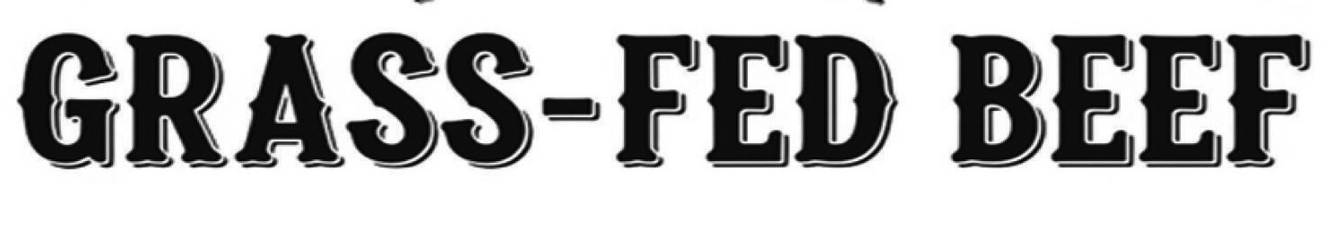 GRASS FED BEEF Font sample to identify the typeface on WhatFontIs