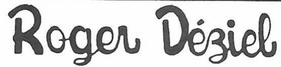 Roger Deziel Font sample to identify the typeface on WhatFontIs