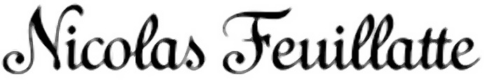Identify Font Nicolas Feuillatte? Font sample to identify the typeface on WhatFontIs