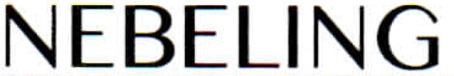 NEBELING Font sample to identify the typeface on WhatFontIs