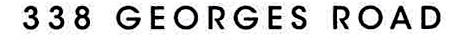 GEORGES ROAD Font sample to identify the typeface on WhatFontIs