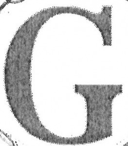 font lettera G