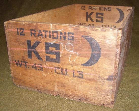 WWII US K Ration Box Font sample to identify the typeface on WhatFontIs