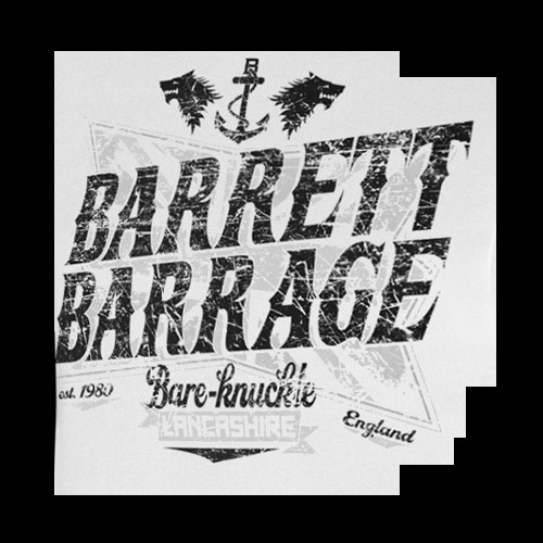 Barrett Barrage Font sample to identify the typeface on WhatFontIs