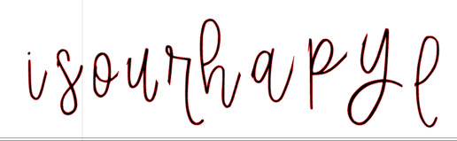 isourhapyl Font sample to identify the typeface on WhatFontIs