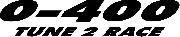 0-400 TUNE 2 RACE Font sample uploaded by Xriomo to identify the typeface on WhatFontIs