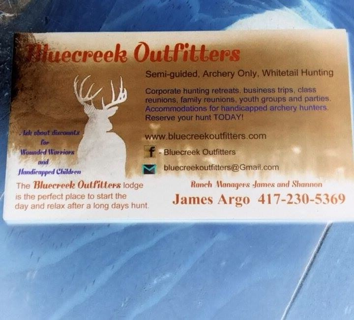 What is the font of Bluecreek Outfitters? 