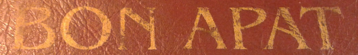 BON APAT Font sample to identify the typeface on WhatFontIs