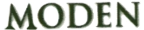 MODEN Font sample to identify the typeface on WhatFontIs