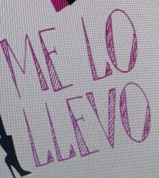 ME LO LLEVO Font sample to identify the typeface on WhatFontIs