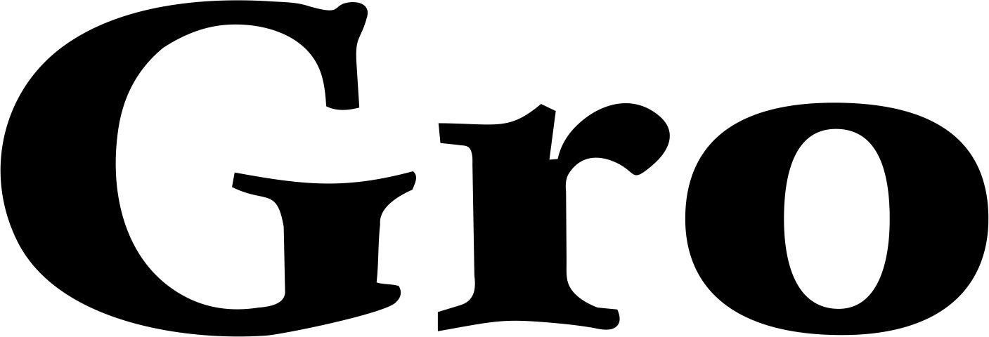 Gro Font sample to identify the typeface on WhatFontIs