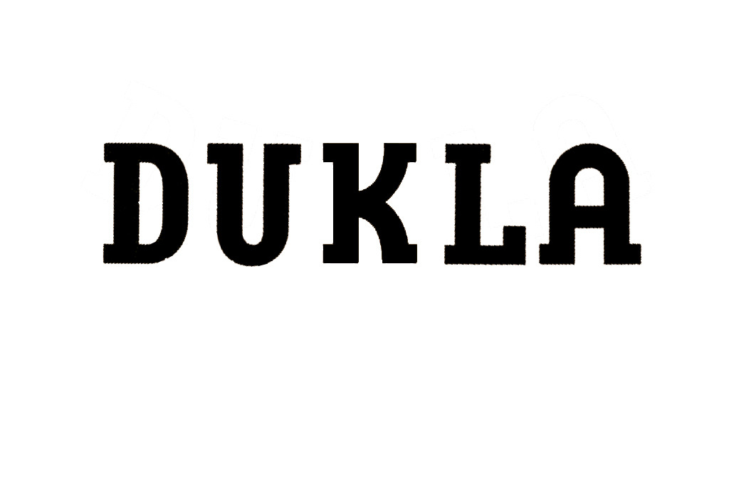 DUKLA font Font sample to identify the typeface on WhatFontIs