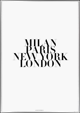 Milan Paris New York London Font sample to identify the typeface on WhatFontIs