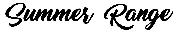 Summer Range Font sample uploaded by Beno8472 to identify the typeface on WhatFontIs