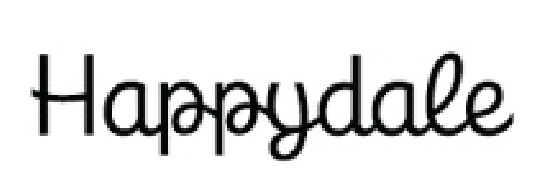 Happydale Font sample to identify the typeface on WhatFontIs