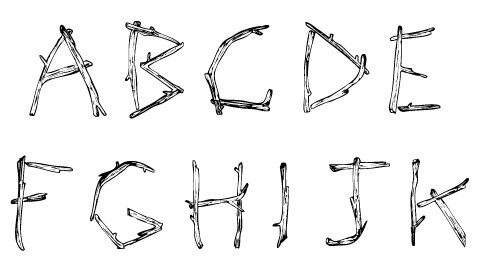 Twig Font Font sample to identify the typeface on WhatFontIs